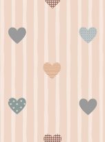 Cute,Heart,Patches,Striped,Seamless,Pattern,,Pastel,Palette.,Valentine,Background