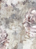 Drawn,Peony,On,A,Textured,Photo,On,The,Wall,,Art