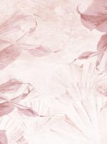 Illustration,Of,Wallpaper,Design,With,Tropic,Leaves,On,Textured,Background.