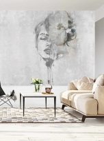 Fototapeta-Spectacular-Watercolor-Woman-Face-With-White-Flower.-Digital-Art (1)