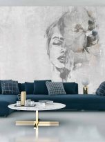 Fototapeta-Spectacular-Watercolor-Woman-Face-With-White-Flower.-Digital-Art (3)