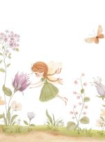 Watercolor,Composition,With,Floral,Meadow,,Delicate,Abstract,Flowers,And,Cute