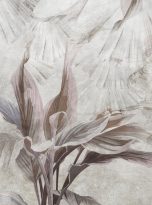 Illustration,Of,Wallpaper,Design,With,Tropic,Leaves,On,Textured,Background.