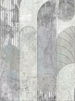 Grunge,Concrete,Wall,With,Ornaments,And,Prints.,Digital,Tiles,Design.