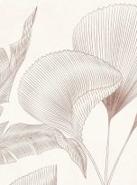 Botanical,Art,Background,With,Hand,Drawn,Tropical,Plant,Leaves,In