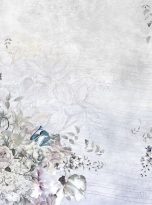 Watercolor,Flowers.,Collage.,Decorative,Panel.